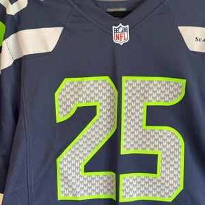 Men's Seattle Seahawks Richard Sherman Nike Navy Retired Game Jersey